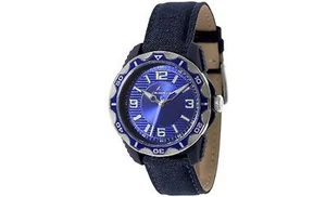 NEW Chronotech CT.7240M/03 Mens Fast Just Time Blue Textured Dial Leather Watch - Picture 1 of 1
