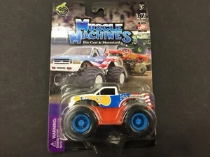 MUSCLE MACHINES MONSTER TRUCK 1/72 SCALE DIE CAST FORD Samson  - Picture 1 of 7