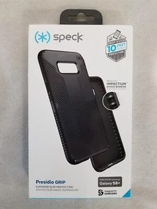 Speck Presidio GRIP Case for Samsung Galaxy S8 Plus- Black/Black! - Picture 1 of 3