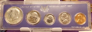 1966 SMS Set 40% Silber Kennedy US Special Mint Set 5 Münzen - Bild 1 von 2