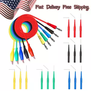 Back Probe Kit 20PCS Banana Plug to Copper Alligator Clip Test Leads Kit - Picture 1 of 7