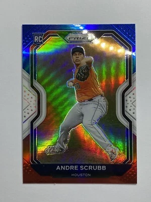 2021 Prizm Baseball Andre Scrubb Red White Blue Prizm Parallel Rookie #54 Astros - Image 1 of 2