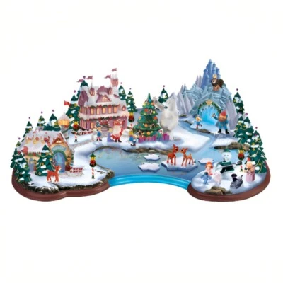 The Bradford Exchange Rudolph's Christmas Cove Light-Up Village Sculpture