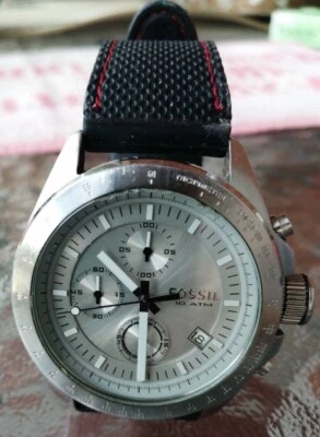 OROLOGIO CRONOGRAFO UOMO FOSSIL DECKER CH2573 10ATM 2 CINTURINI (1 ORIGINALE) - Immagine 1 di 4