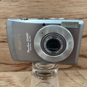Canon PowerShot Elph SD630 6.0 Digital Camera WORKS FOCUS ISSUE FOR PARTS READ - Picture 1 of 10