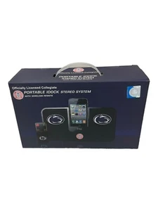 Portable iHip Stereo Speakers Phone PC Battery AC Remote Penn Date Nittany Lions - Picture 1 of 8