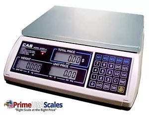CAS S-2000 Jr Price Computing Scale with LCD Display 60 lbs - Picture 1 of 1