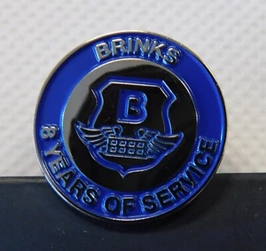Brinks Employee 8 Years Of Service Pin - Picture 1 of 2