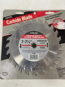 NUOVA LAMA IN CARBURO CREDO 7-7 1/4" #12325 24 DENTI 5/8" PERGOLATO spedizione gratuita - Foto 1 di 3