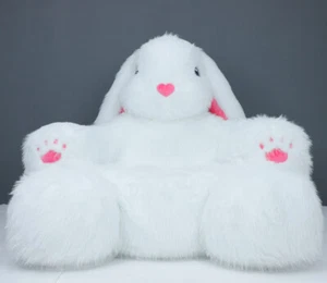 KUNGSOFA Dreamy Bunny Inflatable Sofa Furry Animal Airbed Double Couch Lounge - Picture 1 of 17