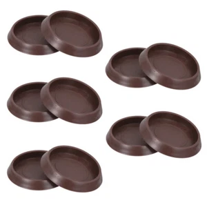 10 Pcs Anti-slip Caster Cup Anti-sliding Floor Bed Leg Non Circular - Picture 1 of 12