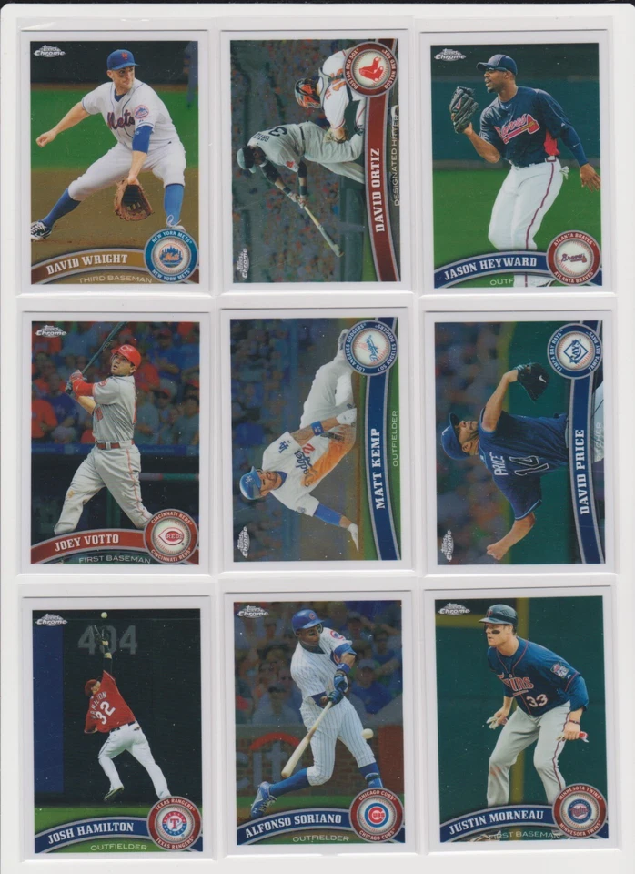 2011 Topps Chrome Baseball pick base stars RC rookie insert Hall Of Famers NM - Image 1 of 1