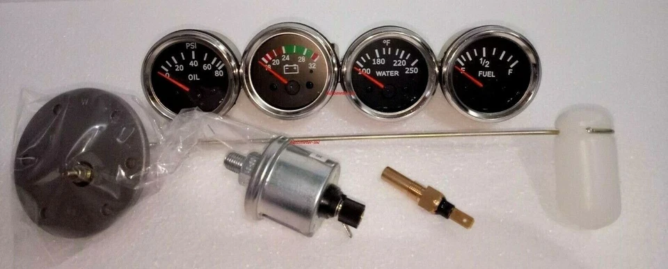 Gauges Kit- 52 Electrical Temp +Oil +Fuel+ Volt + Senders, Sending unit - Image 1 of 4