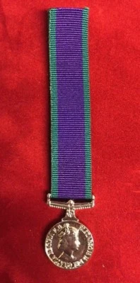 General Service Medal GSM 1962-2007 CSM Miniature with Clasp Choose from 12 Bars