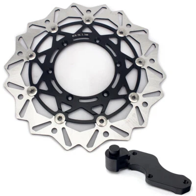 For Suzuki Oversize Brake Disc Rotor + Adapter RM125 RM250 96-09 DRZ400S DRZ400E - Image 1 of 4