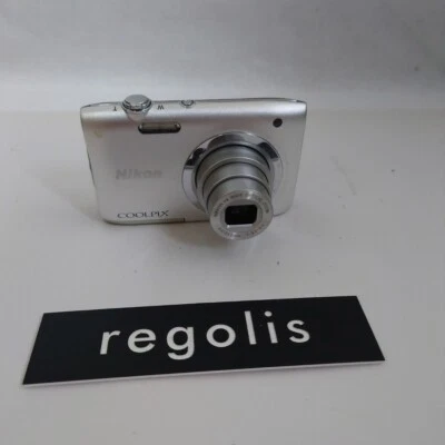 Cámara digital Nikon Coolpix A100 20 MP plateada basura Foto 1 de 4