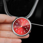 Red Mini Luminous Car Dashboard Clock Stick-On Watch Accessory  For Truck Boat