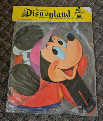 Dennison Disneyland Grande Cartón Fiesta Decoración Mickey Mousey Nuevo de Lote Antiguo Sellado Foto 1 de 4