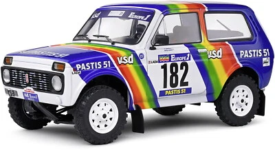 Solido Modellauto Maßstab 1:18 Lada Niva Paris-Dakar #182 1984 weiß S1807305 - Bild 1 von 4