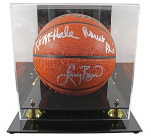Celtics Larry Bird, Kevin McHale, Robert Parish Wilson Basketball w / Case BAS W - Picture 1 of 4
