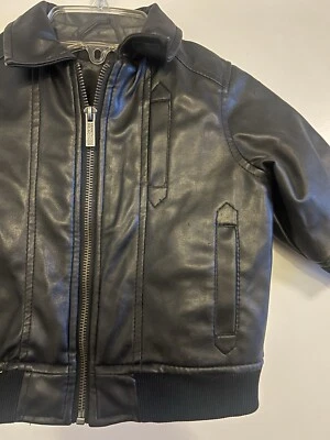 Chaqueta de cuero sintético para niños pequeños Kenneth Cole Reaction - Talla 12M Foto 1 de 4