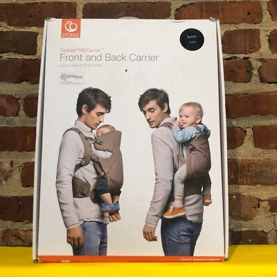 Stokke MyCarrier передняя и задняя переноска - черная/хлопковая - Изображение 1 из 4