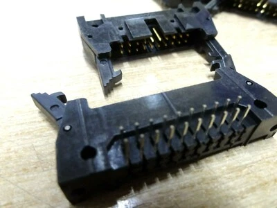 10X Fujitsu 20 way right angle IDC PCB header plug FCN705Q020AUM  - Image 1 of 3