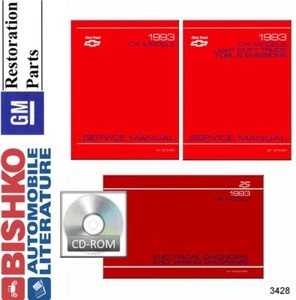 1993 Chevy GMC C/K 10-30 Light Truck Shop Service Repair Manual CD Engine - Picture 1 of 1