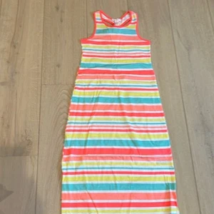 NWT girls pumpkin patch maxi dress race back new size 8 stripes, 100% cotton - Picture 1 of 6