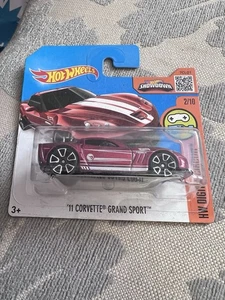 2016 Hot Wheels '11 Corvette Grand Sport TREASURE HUNT 1/64 Rare Car Model - Picture 1 of 1