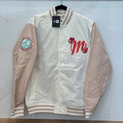 Chaqueta Bomber New Era Diablos Rojos Del México Hombre Grande L Flores Marfil Nueva con Etiquetas Foto 1 de 4