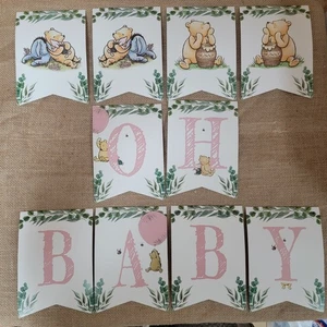Klassisches Winnie Puuh Oh Baby Banner - Bild 1 von 3