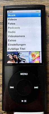 Apple iPod Nano 4. Generation 16GB Black OVP Guter Zustand - Bild 1 von 4