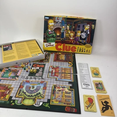 Clue The Simpsons COMPLETE Parker Brothers 2002 TV Show Cartoon - Image 1 of 4