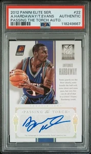ANFERNEE HARDAWAY EVANS 2012 ELITE PASSING TORCH DUAL AUTO PSA AUTHENTIC POP 1 - Picture 1 of 1