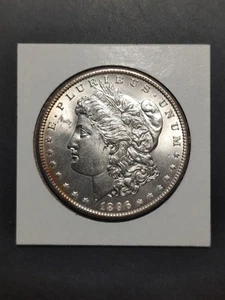 1896 $1 Dollar Silver Morgan - Picture 1 of 2