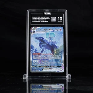 SHADOW RIDER CALYREX VMAX 205/198 ALT ART CHILLING REIGN, #1 RANKED TAG 10! - Picture 1 of 2