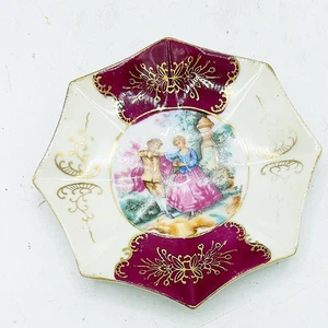 Occupied Japan Pageant Dancers 4.5" Mini Decorative Plate - Picture 1 of 8