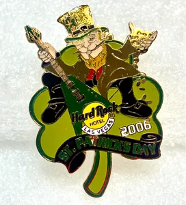 2006 Hard Rock Hotel Las Vegas St. Patrick’s Day Leprechaun Shamrock Pin - Picture 1 of 4