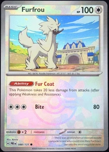 Pokemon Juego de Cartas Coleccionables Furfrou 088/131 Evoluciones Prismáticas Poke Ball Holo Inverso - Casi Nuevo - Imagen 1 de 8