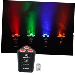  RF Wedge Rechargeable RGBWA+UV Par Up Light, Wireless DMX, 54 Watts, Black - Picture 1 of 7