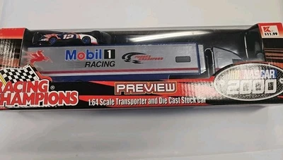 Jeremy Mayfield  Mobil 1 Transporter and Car 1/64 NASCAR 2000 Racing Champions - Image 1 of 4