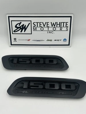 25-26 Ram DT 1500 3.0L Hurricane Black  Hood Emblem Decal Right Left  Side Mopar - Image 1 of 2