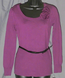 ALYX, Small, Raspberry Long Sleeve Belted Sweater, New with Tags - Picture 1 of 4