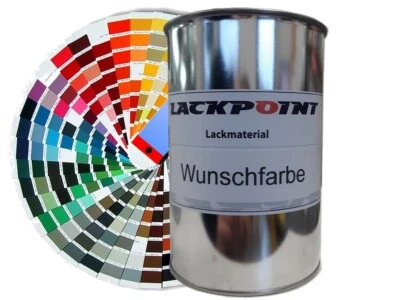 1 Liter Spritzfertigen Basislack KIA GMS Dark Moss Metallic Autolack Lackpoint - Bild 1 von 2