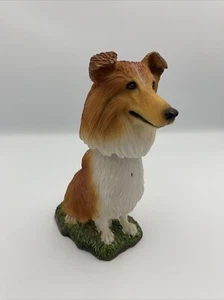 Swibco Illinois Bobble Head Sitting COLLIE DOG 7 inch Resin BHD-17 Sheltie 2003 - Picture 1 of 16