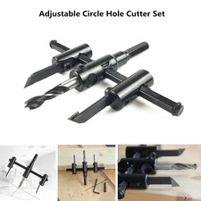 30-300mm Wood Circle Cutter Kit Hole Saw Drill Bit Punch Tool For  Bench Drill