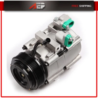 Compresor y embrague de aire acondicionado para Kia Sedona 3,5 L 2002-2003 Foto 1 de 4