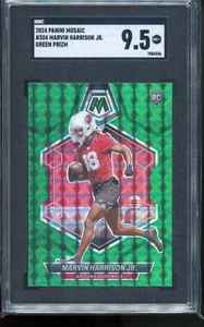 Marvin Harrison Jr. 2024 Panini Mosaic NFL Green Prizm RC Rookie #304 - SGC 9.5 - Picture 1 of 3