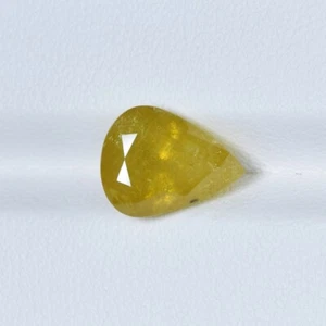 5,89 quilates DIAFIRO AMARILLO BRILLANTE/NATURAL - ¡Video de piedras preciosas corte pera!! - Imagen 1 de 3